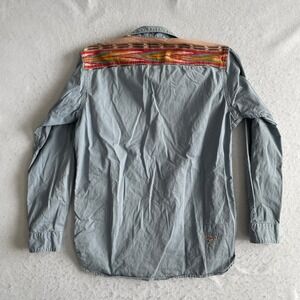 Polo Ralph Lauren Button Up Shirt Mens Medium Blue Southwestern Native Pattern